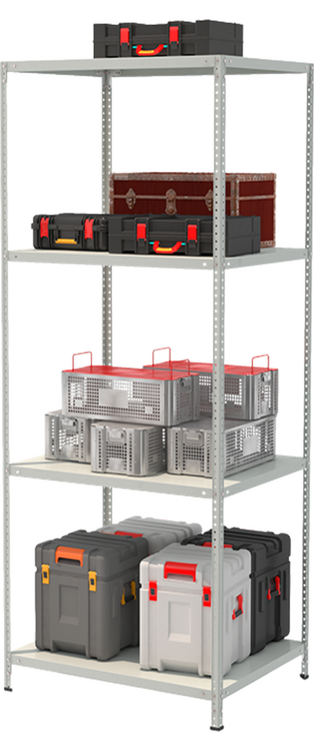 Стеллаж металлический до 125 кг, 4 полки Металл-завод СТФ 1084-2,0 2000х1000х800 мм - фото