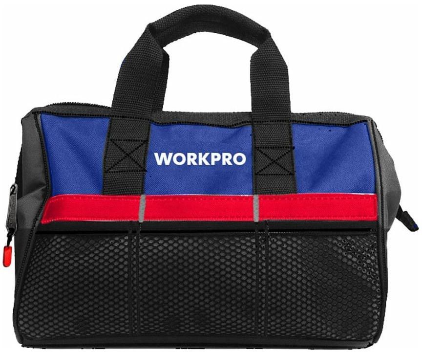 Сумка для инструмента 500D 320х210х230 мм на молнии с широким горлом 12,5" Workpro WP281001 - фото