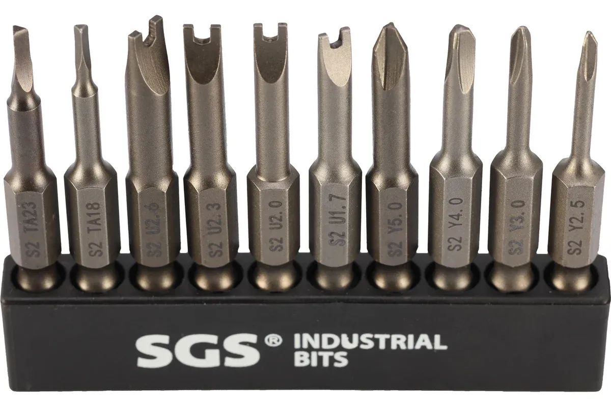 Набор бит 50 мм S2 Spanner, Tri-Wing, TA SGS SGS6350-10C, 10 шт  - фото