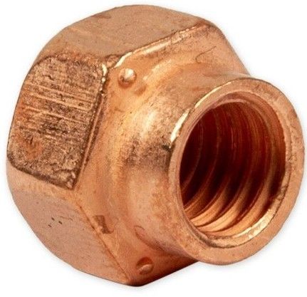 Гайка приемной трубы ВАЗ-2108 М8х1,25х12 мм Kral 2108-1203019, сталь омеднённая - фото