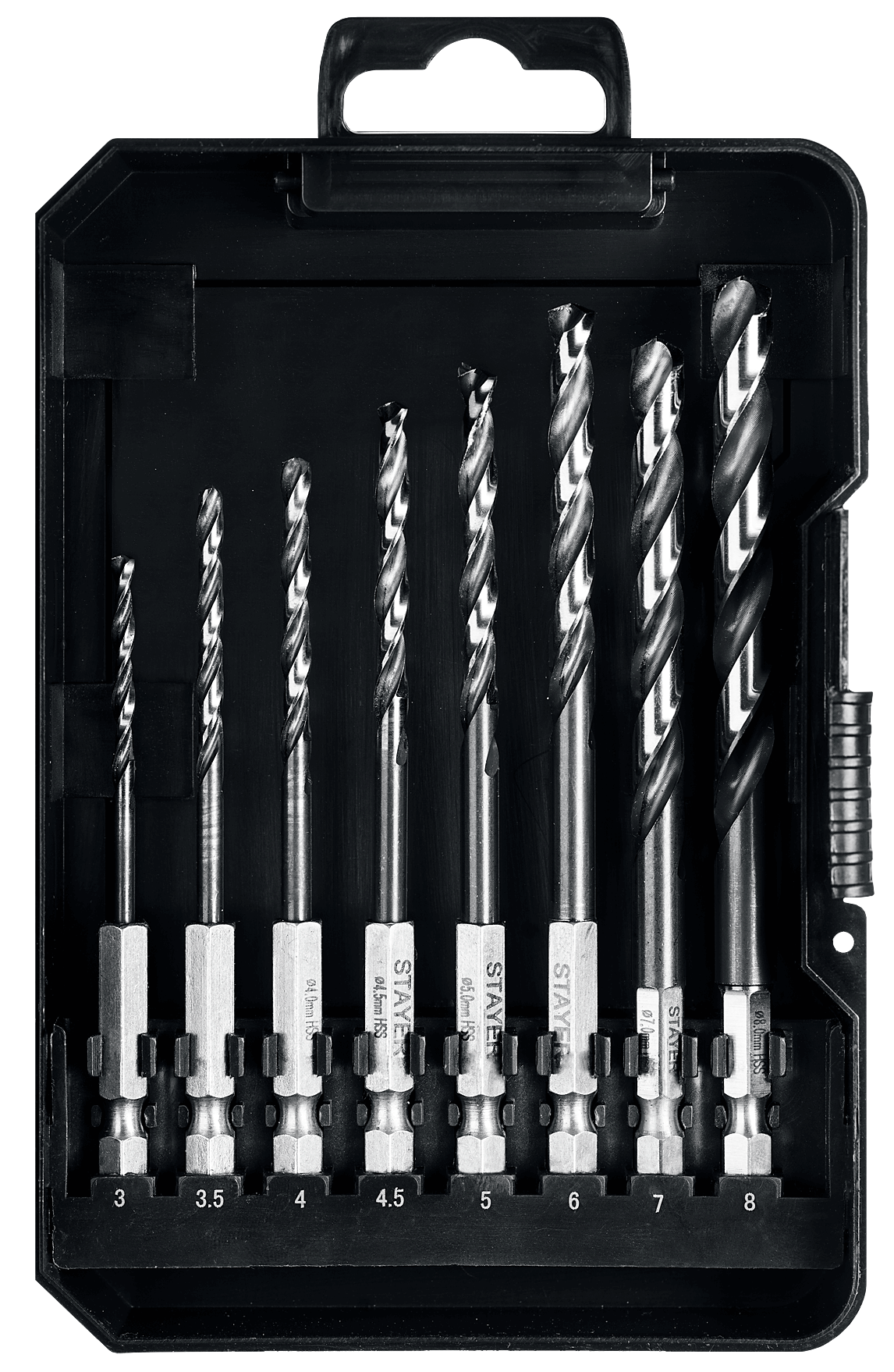 Набор сверл по металлу для винтовертов и шуруповертов Impact Ready Stayer 29603-H8, 8 шт - фото