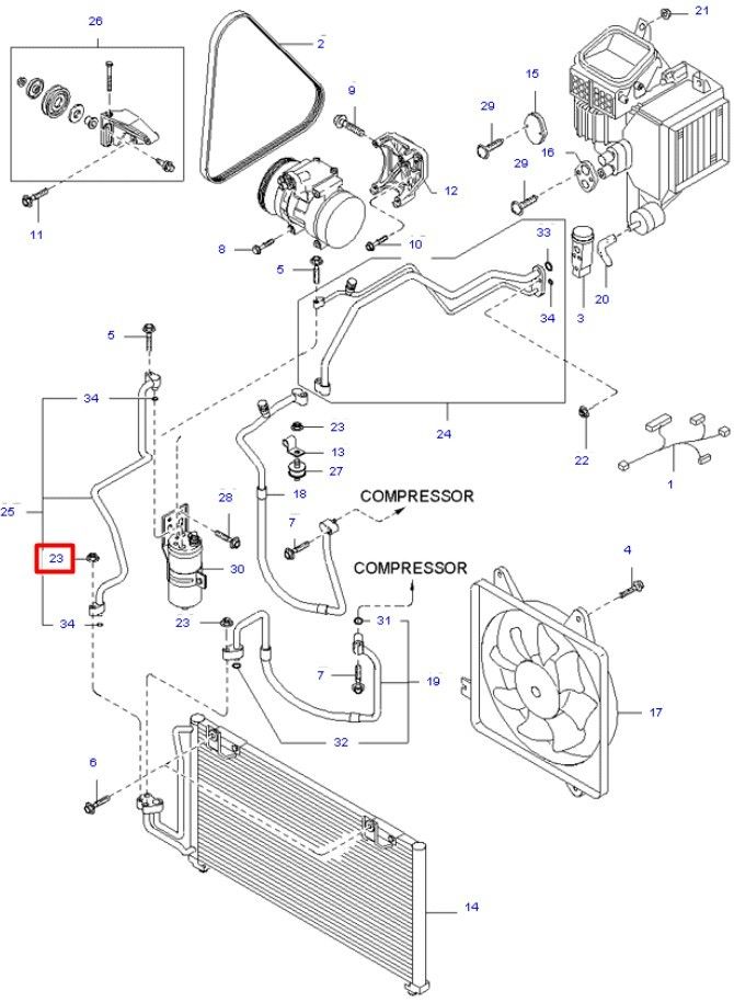 Гайка автомобильная М6х1 мм с фланцем SN-10084 - фото