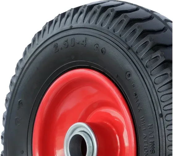 Колесо пневматическое резиновое, стальной обод 210 мм PR 1400-20  - фото