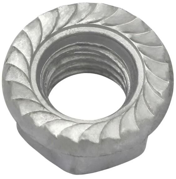 Гайка фланцевая М8 DIN 6923, класс прочности 8, цинк-ламельное покрытие - фото
