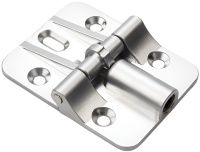 Петля накладная поворотная 45х59 мм L332W, белый матовый, цинковый сплав