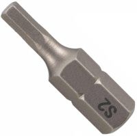 Изображение товара Бита шестигранная дюймовая HEX 3,18 мм 1/8" длина 25 мм SGS 6325-H3.18, сталь S2