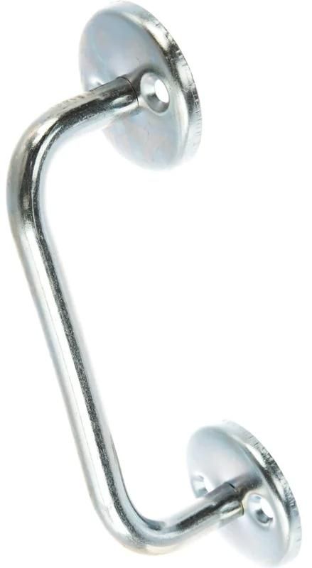 Ручка П-образная 80 мм РС80-2 37691-080, белый цинк - фото