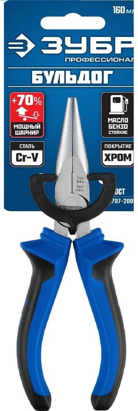 Тонкогубцы 160 мм Бульдог ЗУБР 2201-3-16_z02 - фото