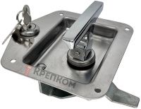 Замок внутренний с защелкой и Т-образной ручкой N41C, нержавеющая сталь