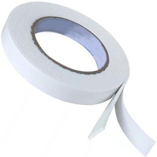 Лента двусторонняя клейкая на вспененной основе 9 мм 10 м Aviora 302-013, белая - фото