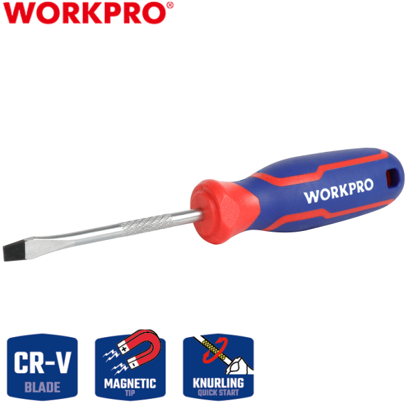 Отвертка шлицевая Workpro - фото