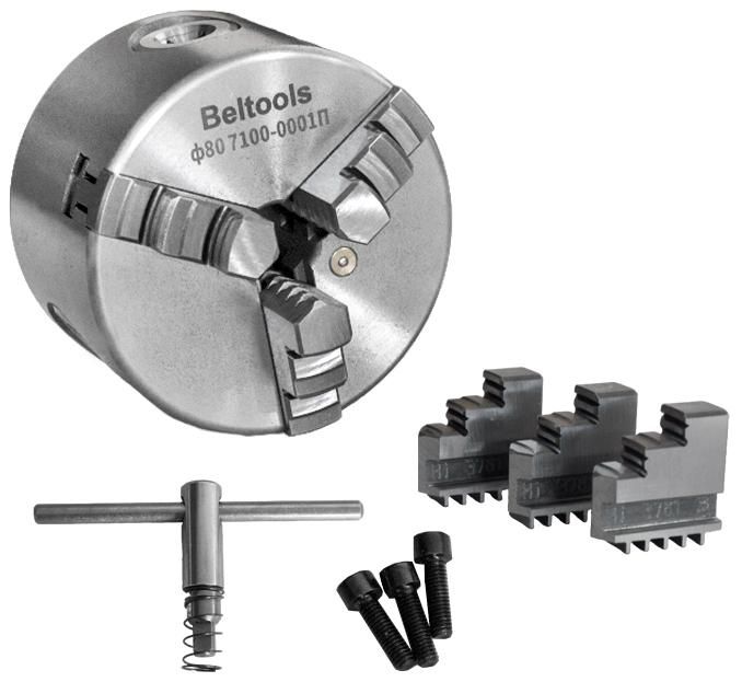 Патрон токарный 3-x кулачковый 80-ПТ (7100-0001П) К11 РИ ri.262.175 - фото