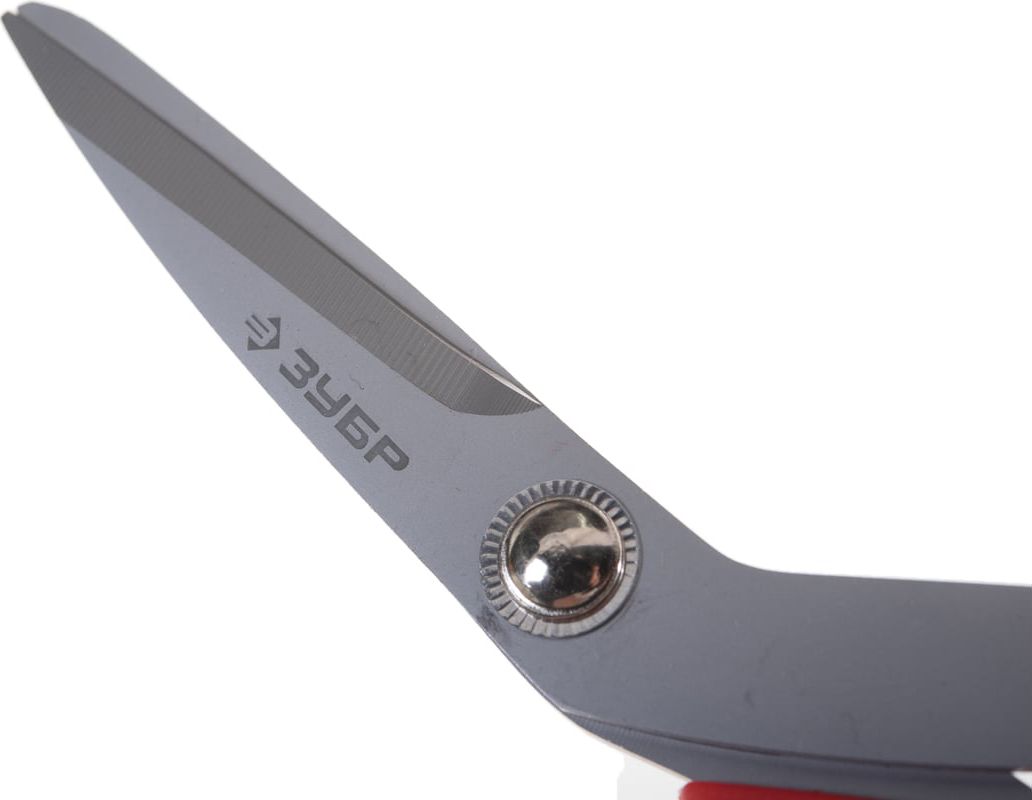 Ножницы хозяйственные 190 мм с изогнутыми ручками ЗУБР 40442-19 - фото