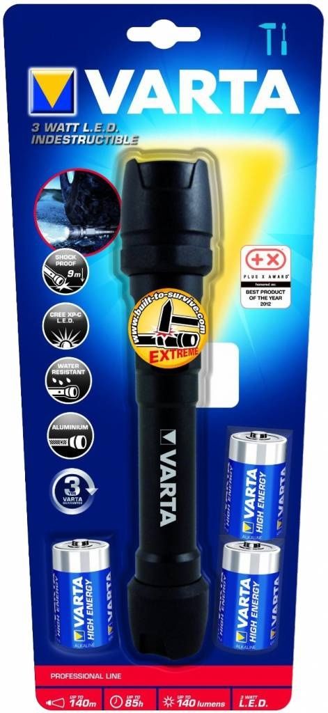 Фонарь ручной ударопрочный Varta Professional Indestructible 3 Watt LED Light 3C 18702101421 - фото