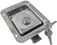 Замок внутренний с защелкой и ключом N51C, нержавеющая сталь