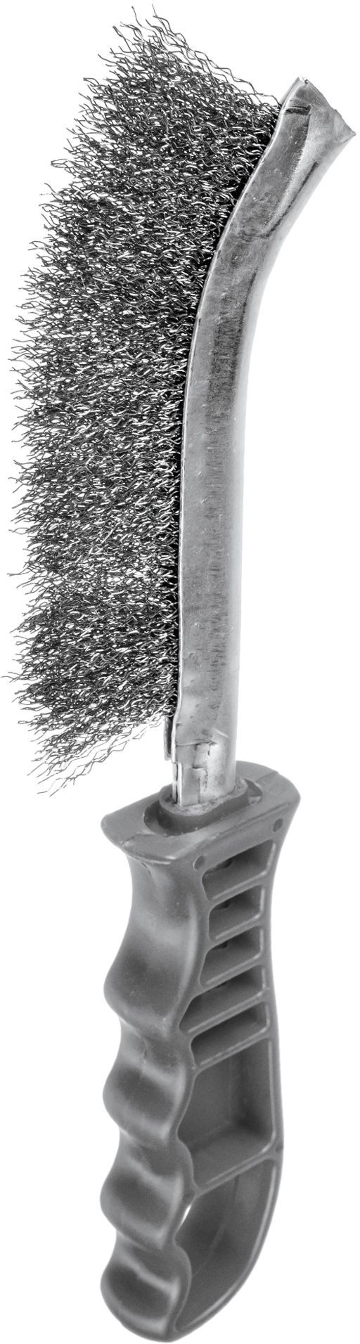 Щетка гофрированная ручная 0,3 мм №1655 Blueshark 51655, нержавеющая сталь - фото