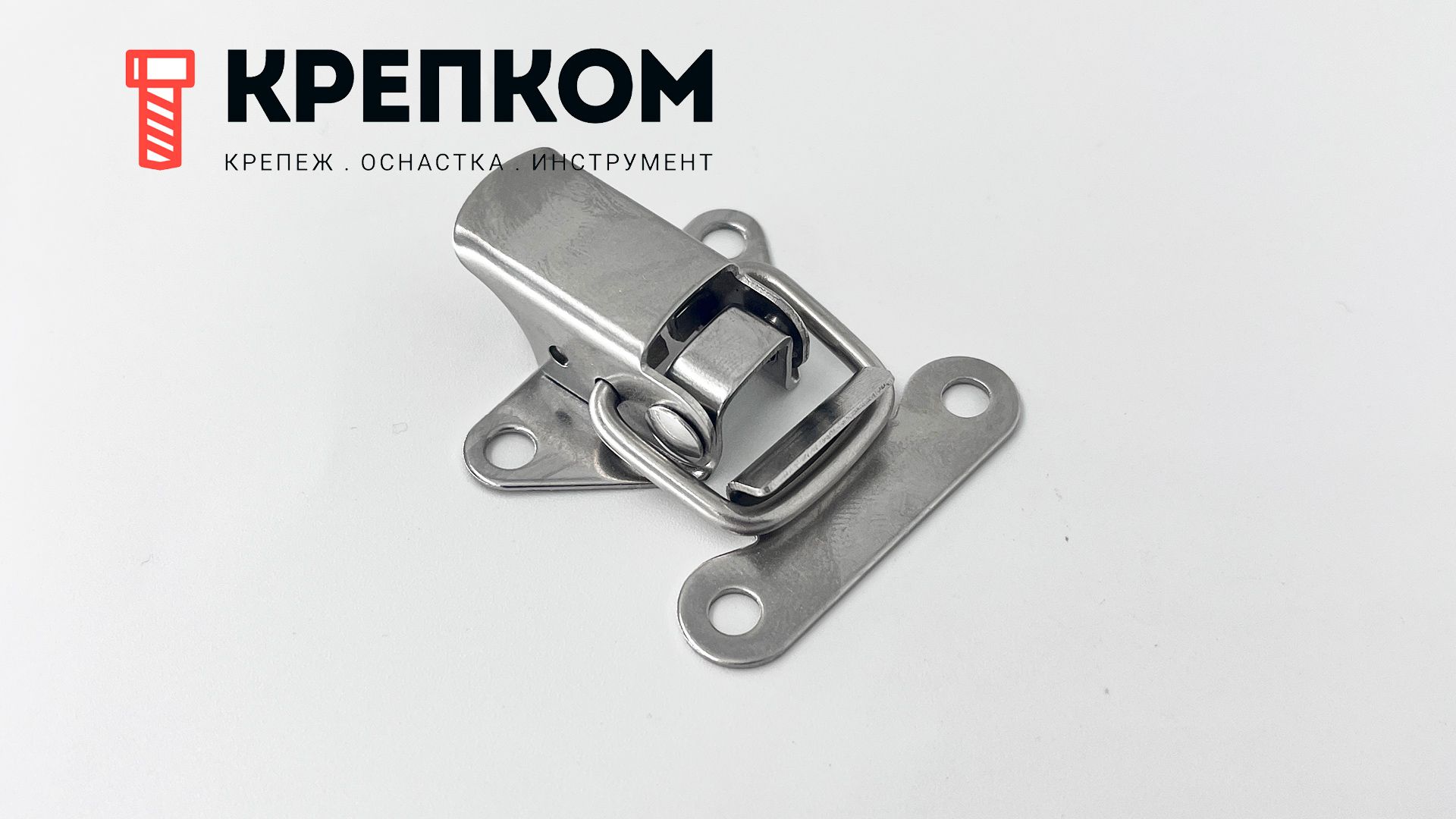 Мини защелка для ящиков и кейсов L=22 B31C-201, нержавеющая сталь - фото