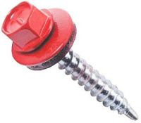 Саморез кровельный со сверлом 4,8х38 RAL 3020 красный