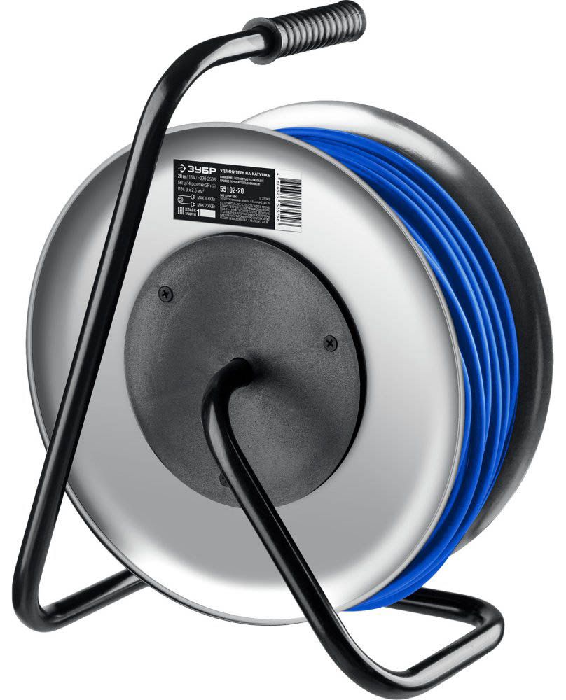 Удлинитель силовой на катушке ПВС-325 Профессионал ЗУБР - фото