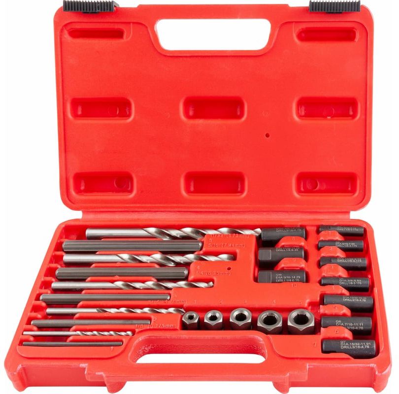 Набор экстракторов поврежденного крепежа Thorvik SES25, 25 шт - фото