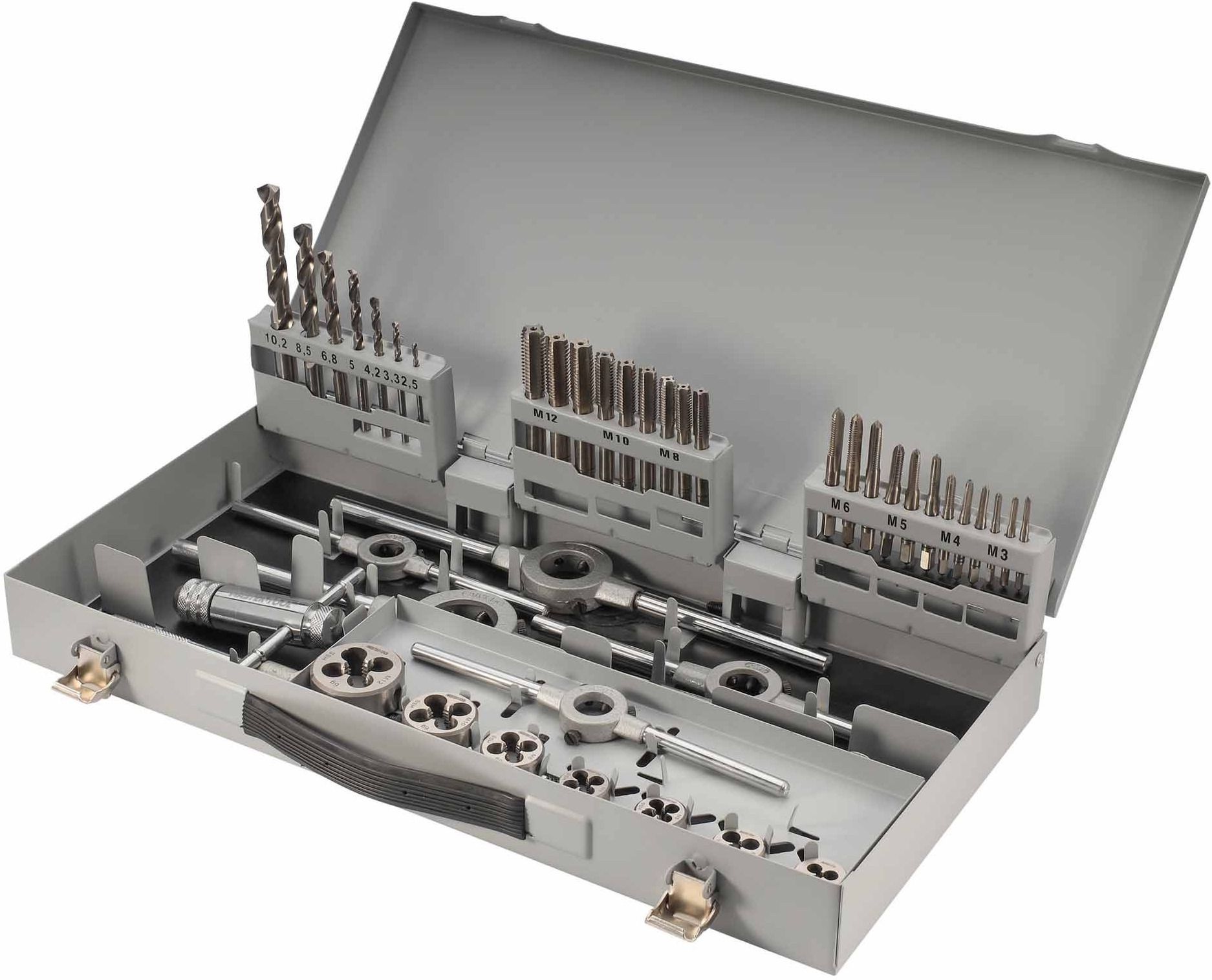 Резьбонарезной набор M3-M12 HSS-G Master-Tool 1017501010002, 45 предметов - фото