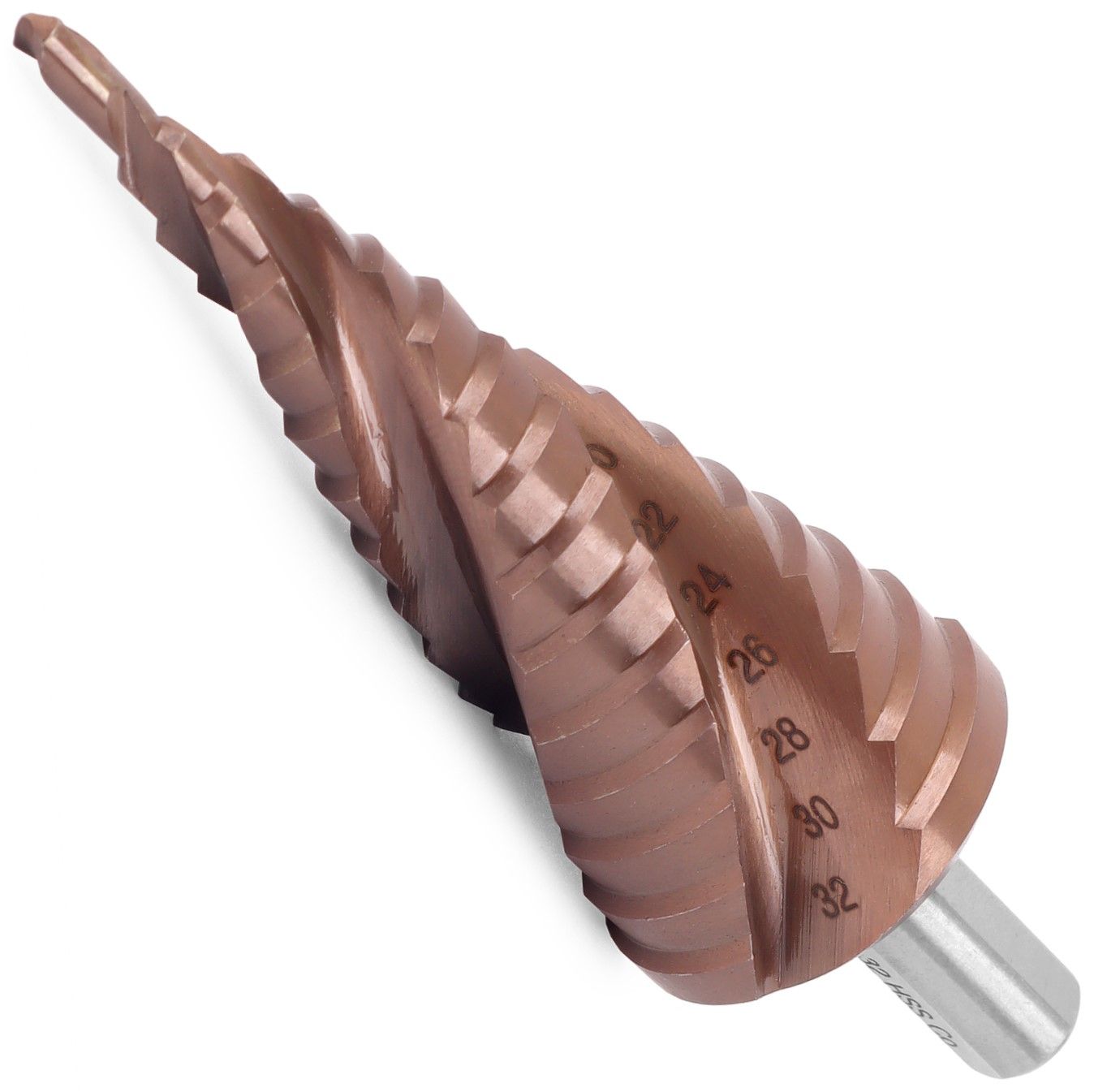 Сверло ступенчатое по металлу с тремя спиральными канавками HSS-Co Messer - фото