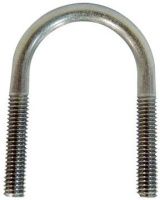 Скоба U-образная 30 под трубу диаметром 20 мм DIN 3570 form A, нержавеющая сталь А2