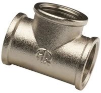 Тройник (вн-вн-вн) Aqualink, никелированная латунь