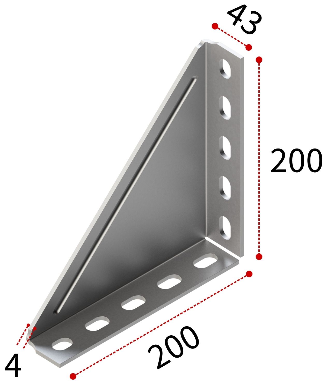 Угол усиленный 200х200 38-41 4F10 TERMOCLIP - фото