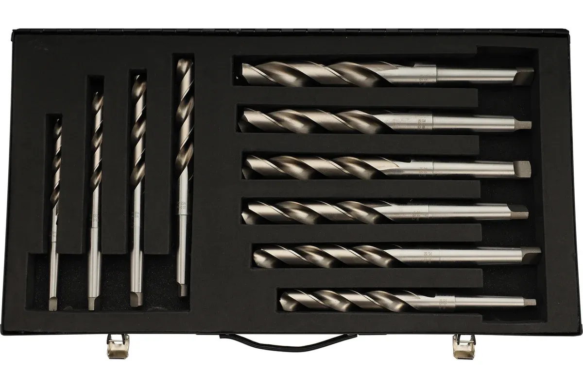 Набор сверл по металлу 14-30 мм HSSE-Co5 135° DIN 345 H-Tools PRO 204002EHT, 10 шт - фото