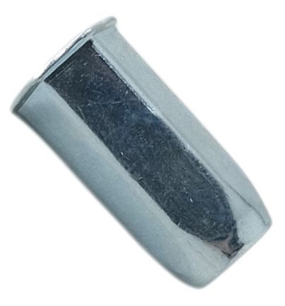 Резьбовая заклепка с уменьшенным бортиком, шестигранная, закрытая, сталь - фото