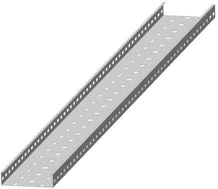Лоток монтажный перфорированный ЛПМ 300х200х1 оцинкованный - фото