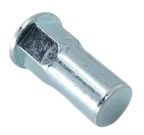 Резьбовая заклепка М10 полушестигранная, закрытая, сталь, 500 шт - фото