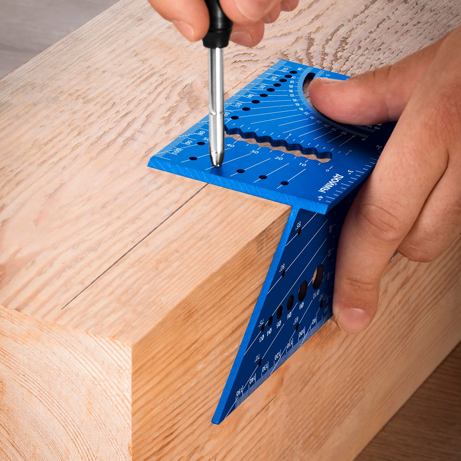 Угольник многофункциональный 7 в 1 3D ЗУБР 34399, алюминий - фото