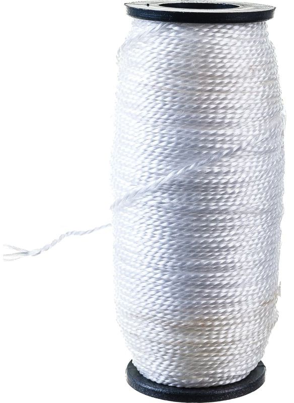 Шнур крученый полипропиленовый 1,5 мм 100 м СИБИН 50528, белый - фото