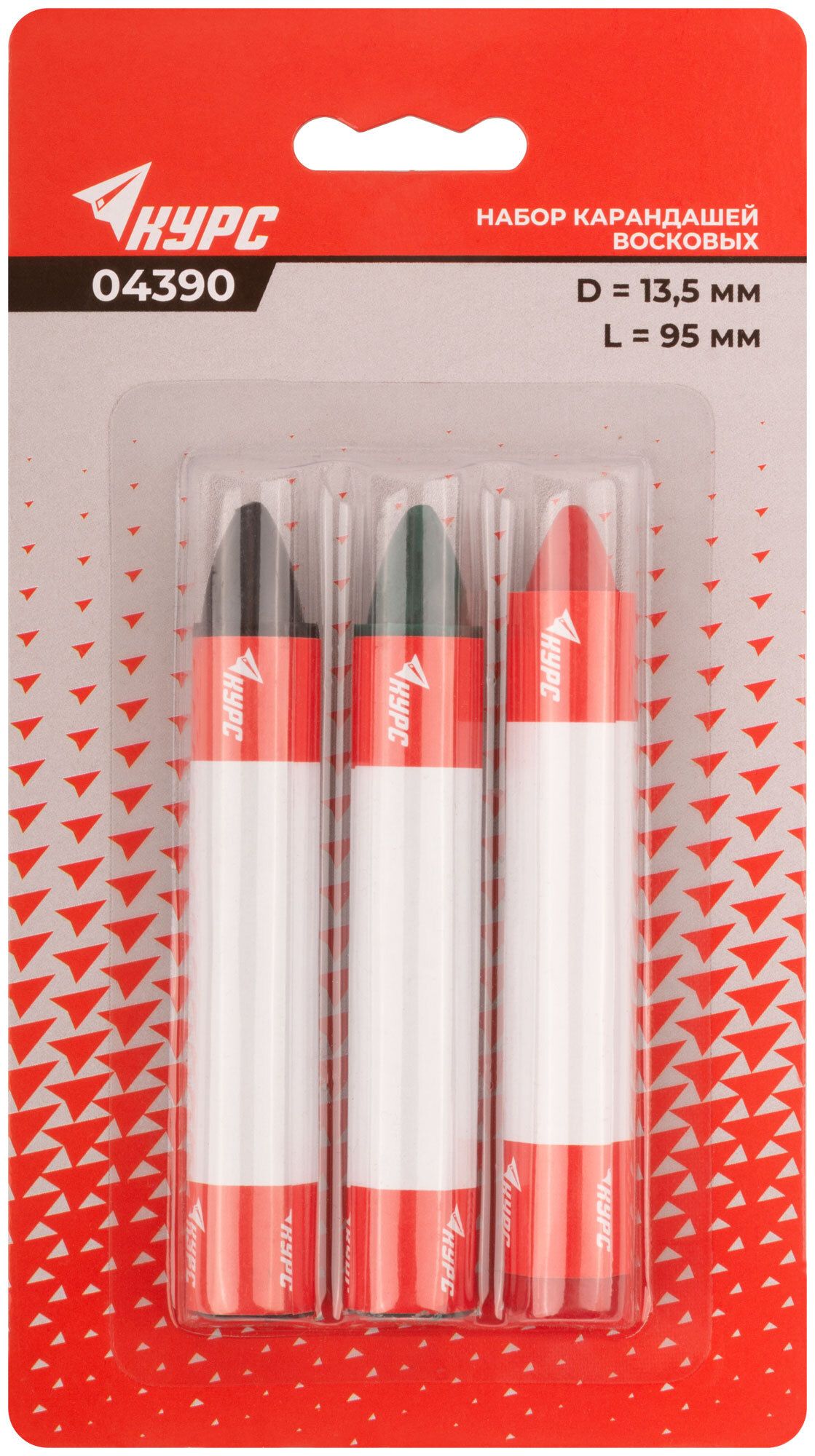Набор карандашей разметочных восковых 95 мм КУРС 04390  - фото
