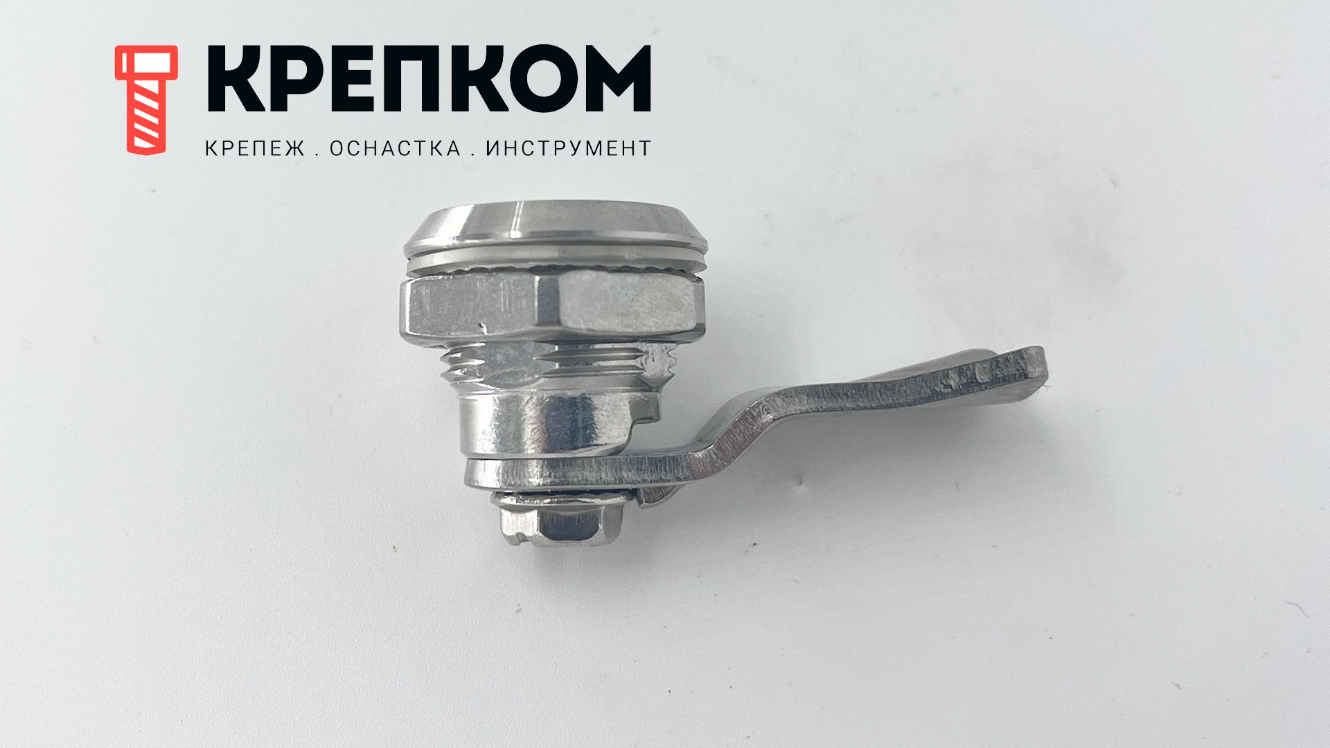 Замок щитовой круглый FD25C-3SK, нержавеющая сталь А2 - фото