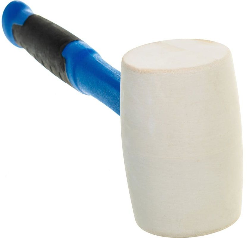 Киянка резиновая 450 гр с фиберглассовой рукояткой ЗУБР PROF 20531-450_z02, белая - фото