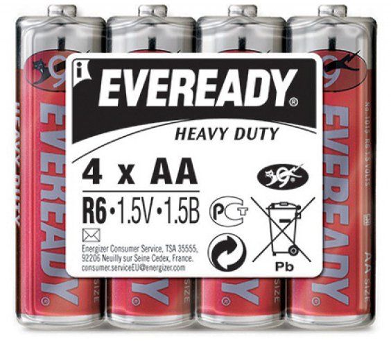 Батарейки Eveready Heavy Duty R6 SW4 (4 шт) - фото
