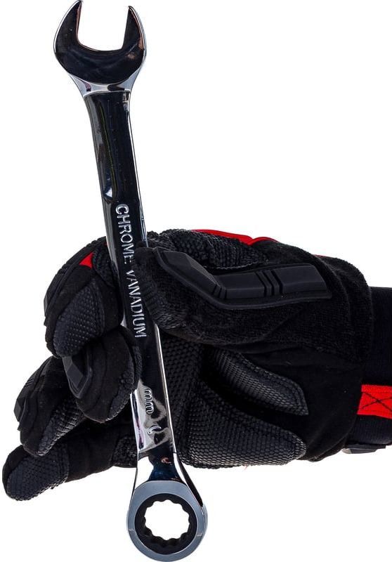 Ключ комбинированный трещеточный Matrix, хромованадиевая сталь - фото