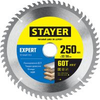 Диск пильный по дереву Expert 250x32/30 мм, 60Т точный рез, Stayer 3682-250-32-60