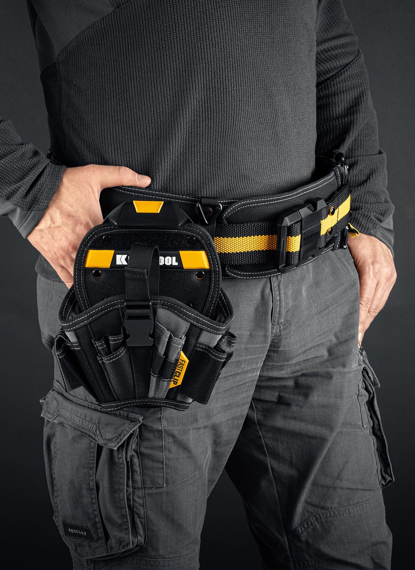 Большая кобура для шуруповерта KH-17 с креплением FastClip Kraftool 38768 - фото