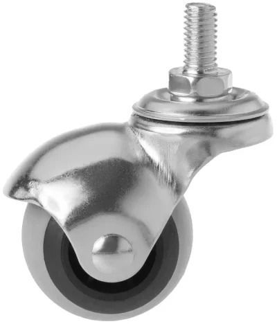 Колесо мебельное поворотное с болтом 40 мм SCmt 20 - фото