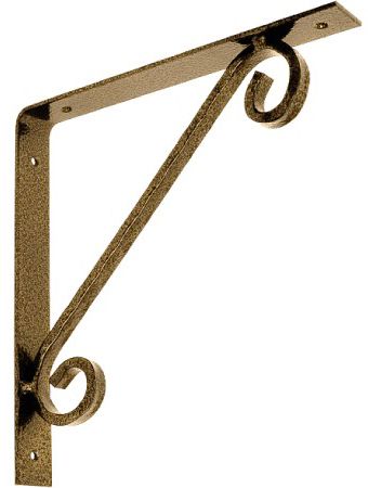 Кронштейн для полок фигурный 225х225 мм Домарт модель 15, цвета в ассортименте - фото