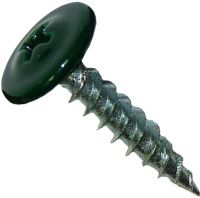 Саморез острый с прессшайбой 4,2х19 DIN 968, оцинкованная сталь, коричневый RAL 8003