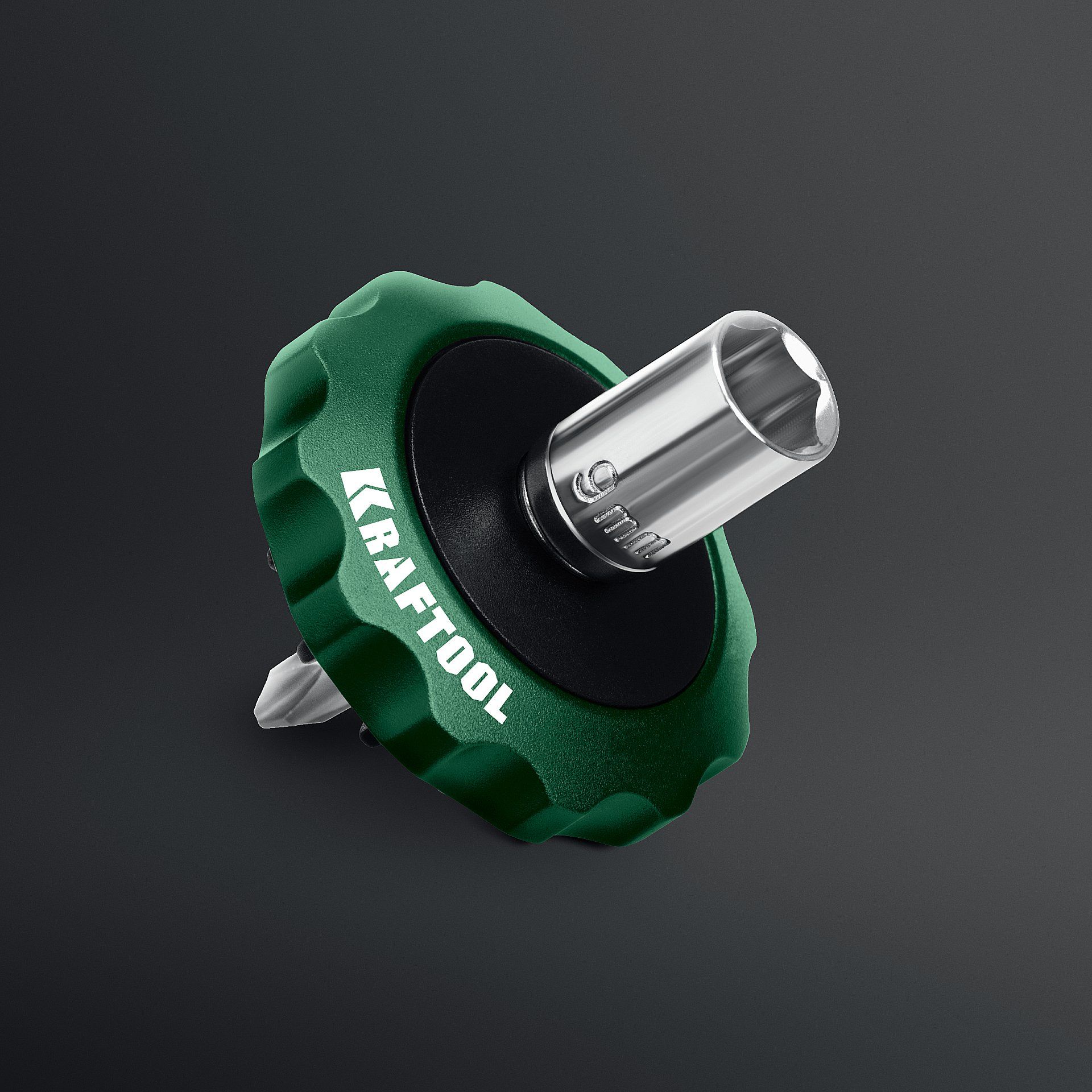 Трещотка реверсивная для бит и головок Space Ratchet Kraftool 25890 - фото