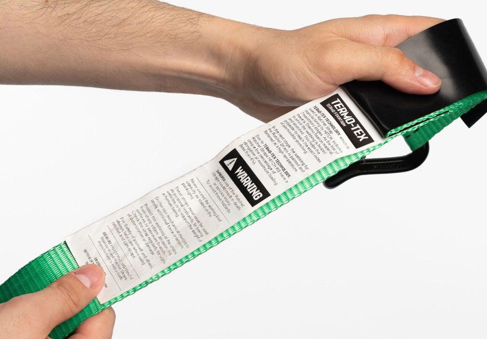 Ремень стяжной автовозный REGULAR 50 мм STF 400 DaN 3 т 3 м, контроллер (3 шт) HITCH SZ068107 - фото