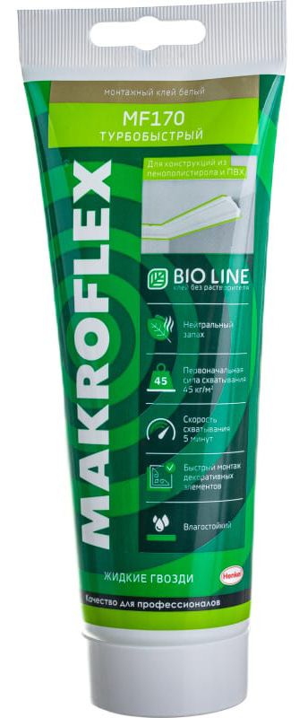 Турбобыстрый монтажный клей Makroflex MF170 BioLine 250 гр 153969