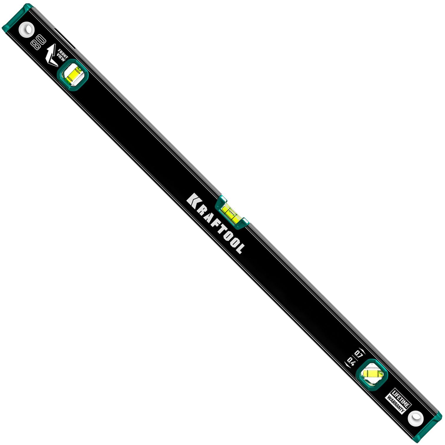 Изображение товара Уровень Kraftool 34781-80 800 мм пузырьковый с 3 глазками и алюминиевым корпусом