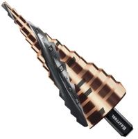 Сверло ступенчатое 4-39 мм, хвостовик 10 мм M35 Cobalt Kraftool 29691-4-39-14, 14 ступеней